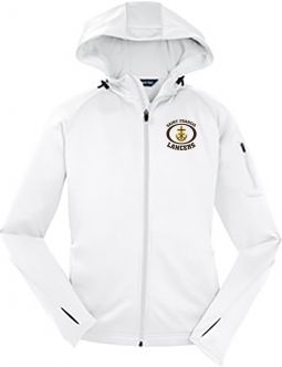 Ladies Sport-tek Tech Fleece Hooded Jacket, White